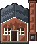 The Bakery, a brick building with a tall chimney