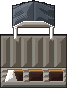The Loading Dock, a corrugated shed with a canopy