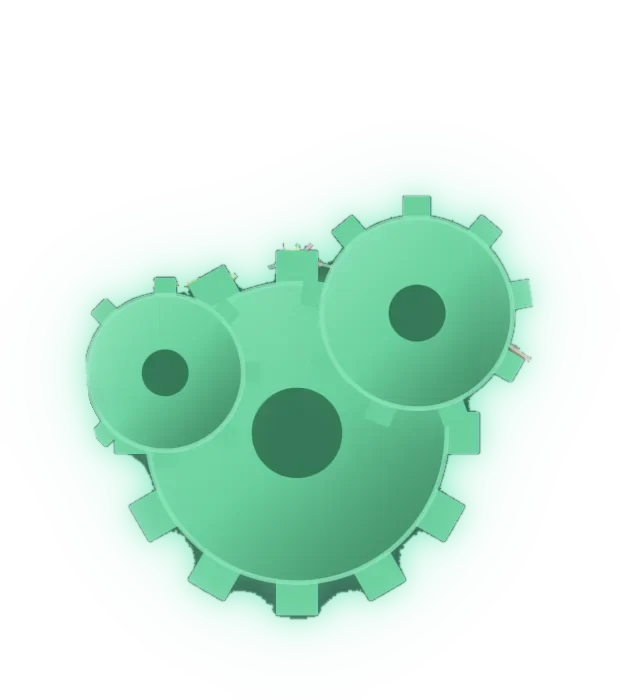 The Mechanical HQ: three stacked gears.
