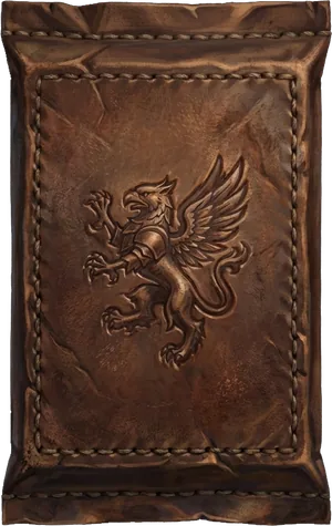 The Field Satchel, a pack wrapped in tooled leather